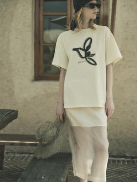 VC｜SS25007 Tully sheer skirt  [半身裙 黑 / 黄 / 粉 ]