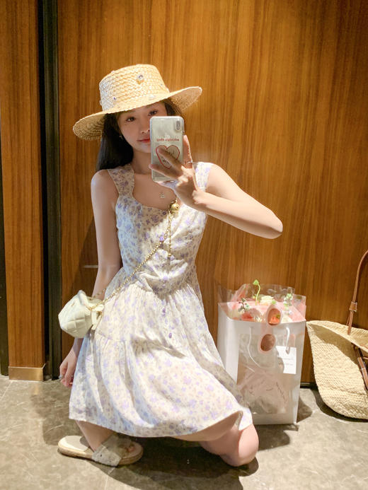 <曾小咸推荐>新品现货秒杀！卖完下架不再补 ！微信粉丝打折价！！碎花连衣裙 日常149.99/件 立减60 秒杀89.99/件！！ 商品图5