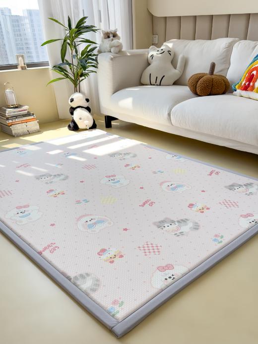 2025春夏A类抗菌印花凉感豆豆多功能垫地垫 加厚海绵可折叠收纳凉席地垫 商品图7