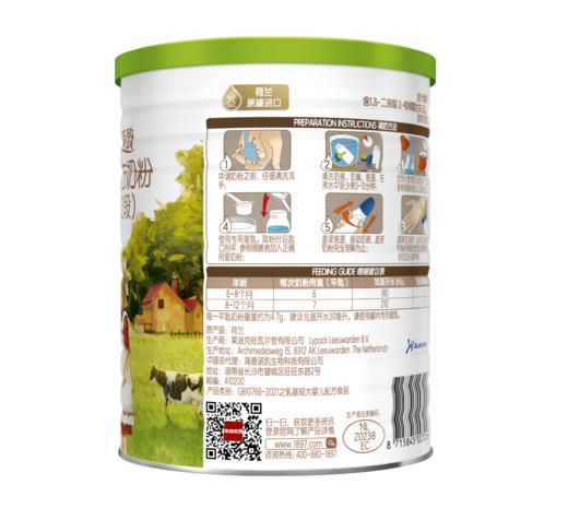海普诺凯荷致翡翠较大婴儿配方奶粉（6-12月龄，2段）380g 商品图3