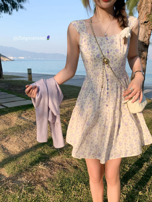 <曾小咸推荐>新品现货秒杀！卖完下架不再补 ！微信粉丝打折价！！碎花连衣裙 日常149.99/件 立减60 秒杀89.99/件！！ 商品图4