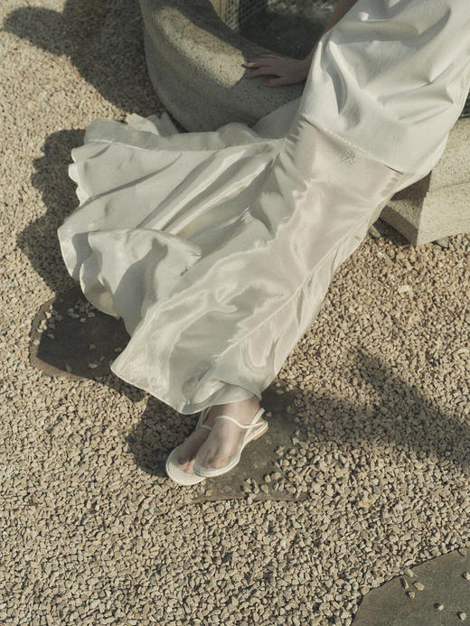 VC｜SS25011 Irene oversized flared dress [连衣裙  米白 ] 商品图2