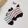 【6双6折】大童春夏薄袜子条纹时尚棉袜女童袜子男宝学生袜【2双装 2513215】 商品缩略图2