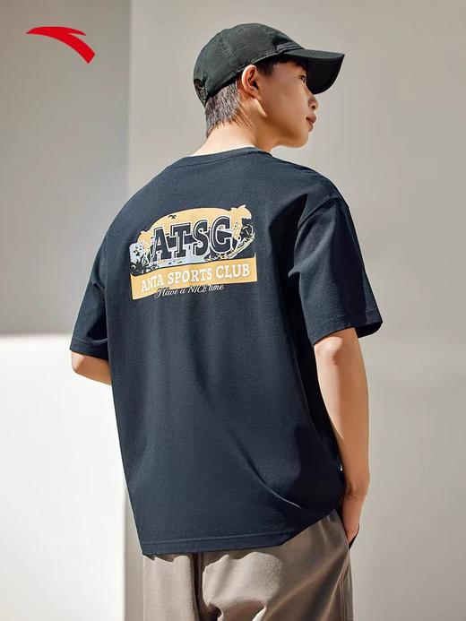 安踏冰丝T丨宽松圆领短袖t恤男新款时尚百搭针织衫152428148 商品图2