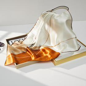 2025新款桑蚕丝丝巾时尚真丝丝巾芳草渡小方巾70夏季披肩百搭丝巾夏季配饰新款爆款