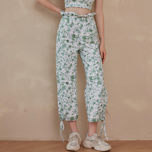 跃牌【洛水之神系列】休闲禅意阔腿裤显瘦宽松高腰薄款瑜伽裤LN36 商品图3