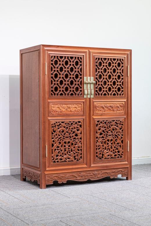 红桥红  家具严选  缅甸花梨（大果紫檀）【106 佳士得清风明韵 方角柜】 商品图1