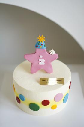 翻糖奶油蛋糕 | 鲜果原味奶油 - 幸运星