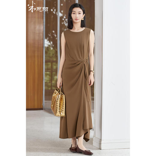 剩S/L 米思阳2025夏季新款咖啡色连衣裙5M25BL1472 商品图1