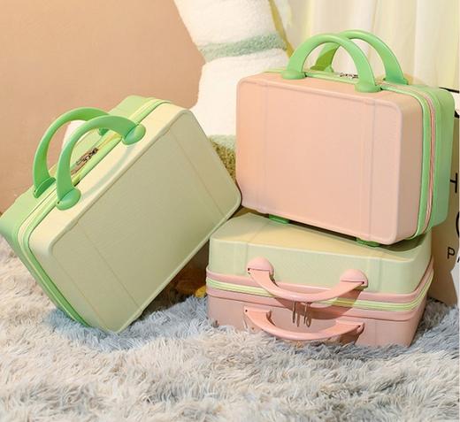 五一出行【轻松收纳！告别凌乱】高颜值小清新出差旅行14寸行李箱节日礼盒装伴手礼糖果色迷你手提箱化妆箱。ry 商品图0