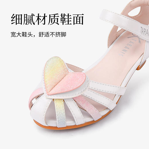 泰兰尼斯夏季中大童时尚公主风凉鞋儿童时尚水晶鞋T07D1B0624 商品图5