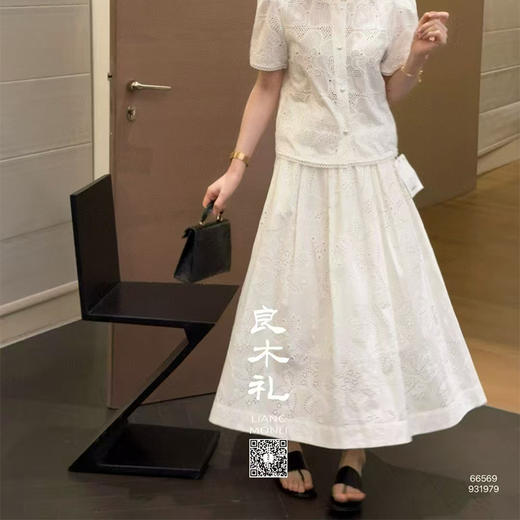 良木礼楼空花朵半身裙（931979） 商品图0