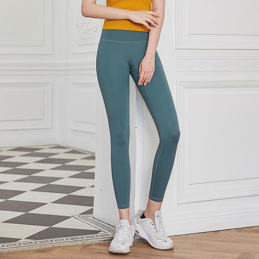 跃牌【洛水之神系列】裸感瑜伽裤女外穿紧身高腰提臀长裤运动健身裤跑步瑜伽服181 商品图1