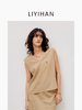 LIYIHAN稿线 | 25夏亚麻交叉领无袖条纹上衣两穿扭结短袖时尚感 商品缩略图1
