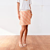 NUTH半透斜纹格子双层A摆短裙半身裙 商品缩略图2