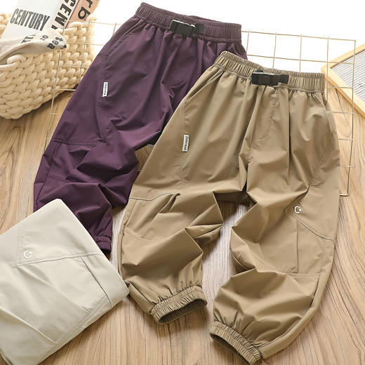 自营（香芋糖）-薄款速干裤夏季2025新款亲子装透气长裤洋气防蚊裤 商品图0