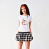 NUTH云感格子蓬蓬花苞裙短裙mini裙裤女（带安全裤） 商品缩略图3
