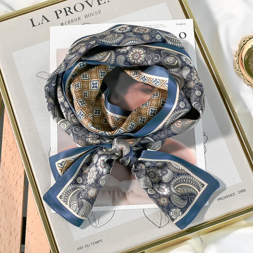 新款桑蚕丝丝巾女细窄飘带春夏季韩版双层双面领巾长条真丝围巾百搭丝巾夏季配饰新款爆款 商品图5