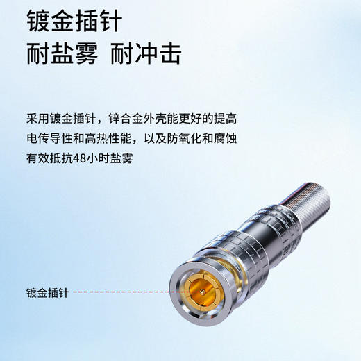 爆款★热销【 75-5监控视频线】SYV75-5模拟监控线75-3高清同轴视频线室外摄像头连接线缆纯铜芯铜网 商品图7