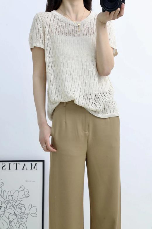 LPIUTY品牌直发！镂空短袖针织衫 C067793 商品图1