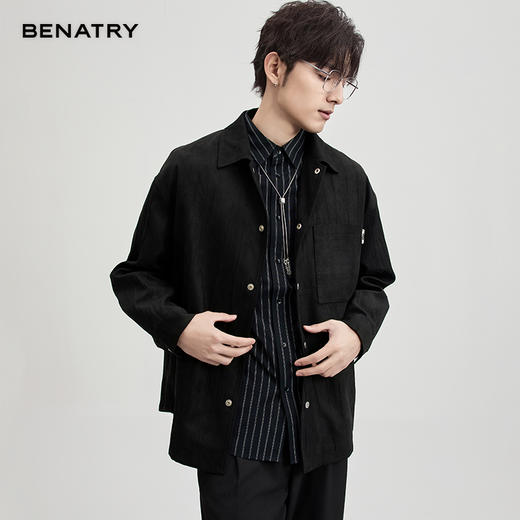 贝纳川麂皮绒翻领茄克ECF100007 商品图8