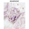 MAXRIENY2024夏紫玫瑰蕾丝上衣(货号:MS85TP058) 商品缩略图1