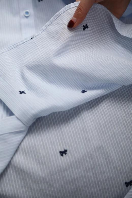 LPIUTY品牌直发！蝴蝶结刺绣条纹衬衫 C1225021 商品图12