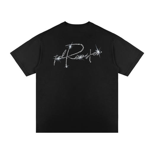 FDR官方店 闪光手写字钉珠短袖T恤男女夏季潮牌宽松情侣体恤上衣 商品图4