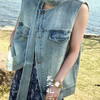 良木礼飘带牛仔马甲（M010） 商品缩略图0