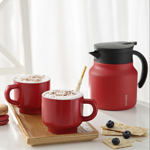 随享时光套装 红色 DSX-TZ018RD 800mL壶 +分享杯240mL*2 商品图0