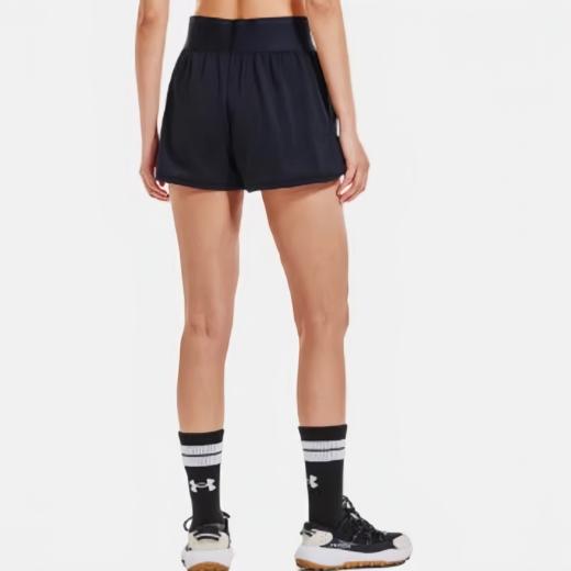 安德玛UA女子 Journey Rib 休闲速干螺纹运动训练短裤1382733-001 商品图1