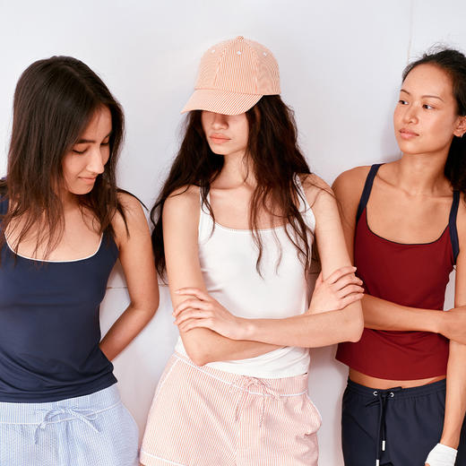 1.15上午10点8.8折！NUTH亲肤莫代尔撞色花边吊带背心女 商品图4