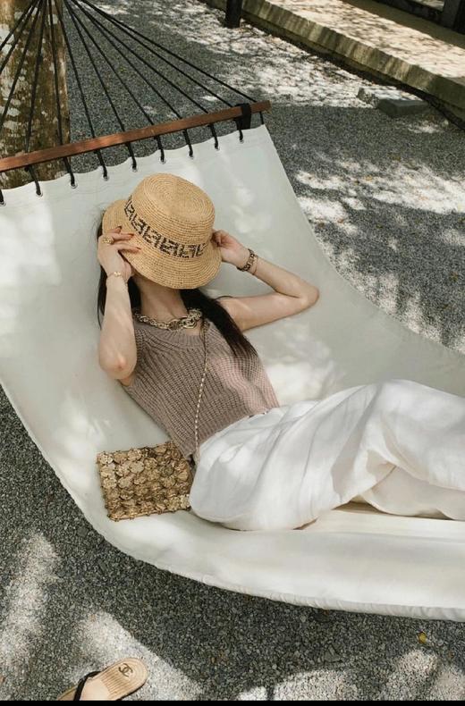 FENDI芬迪草编帽来喽FF字母勾芡编织（CO） 商品图8