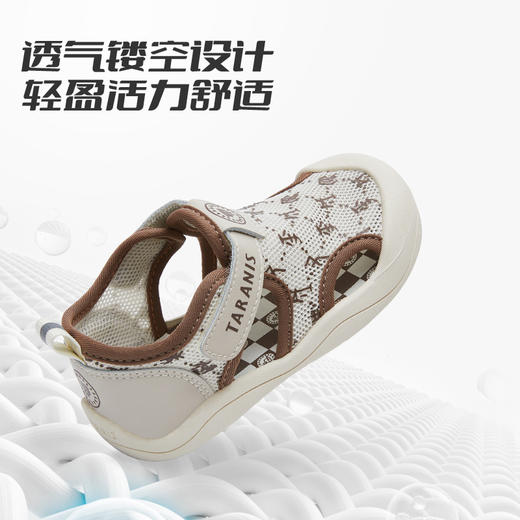 泰兰尼斯夏季新款童鞋女宝宝防滑软底鞋子男童凉鞋包头防踢学步鞋T11X3B2724 商品图3