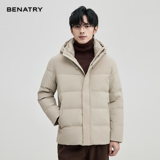 贝纳川通勤时尚连帽保暖男士面包服羽绒服ECT405251 商品图10