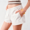 NUTH尼龙抽绳休闲短裤女撞色线透气运动感短裤 商品缩略图1