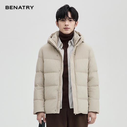 贝纳川通勤时尚连帽保暖男士面包服羽绒服ECT405251 商品图8
