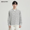 贝纳川条纹长袖T恤ECF113002 商品缩略图0