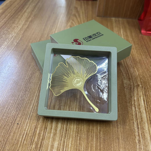 【印象沈农】银杏叶书签书签校园文创包含塑料框薄膜保护防污耐脏 商品图2