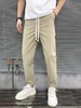 9815卡其松紧裤 商品缩略图0