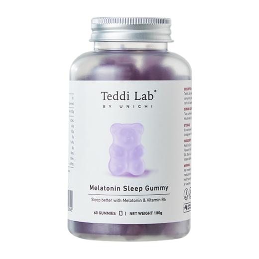 【保税】澳洲Unichi褪黑素小熊睡眠软糖 含3mg褪黑素 60粒/瓶 商品图0