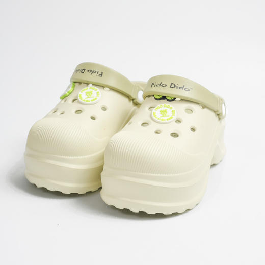 潮人夏日必备 | FIDODIDO(七喜小子)  夏季女款厚底洞洞鞋 防滑eva材质鞋子 3色入 商品图3