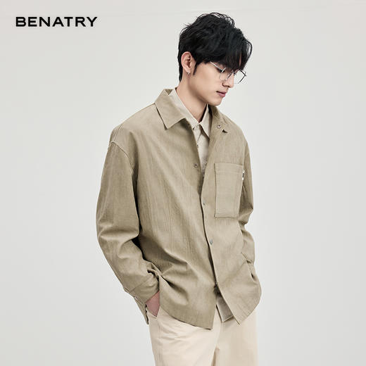 贝纳川麂皮绒翻领茄克ECF100007 商品图2