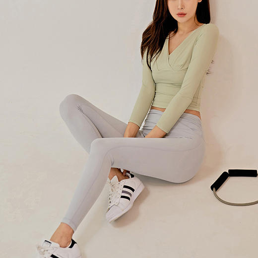 跃牌【洛水之神系列】新款瑜伽健身服休闲气质跑步长袖速干衣性感紧身上衣202 商品图1