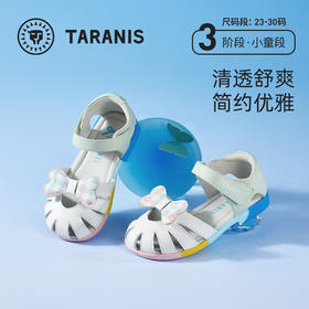 泰兰尼斯meta女童凉鞋儿童公主鞋2025夏季新款小女孩蝴蝶结包头鞋