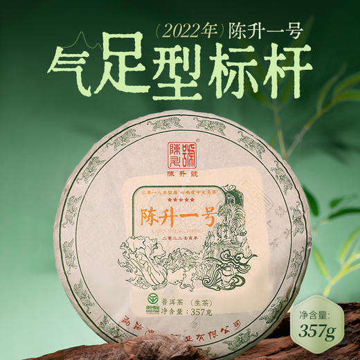 陈升号 2022年陈升一号357g（生茶） 商品图0