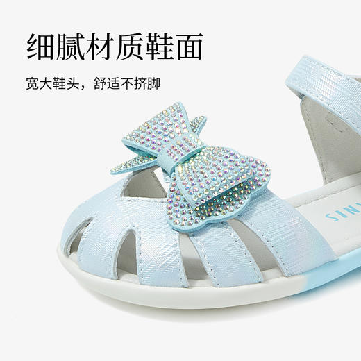 泰兰尼斯meta童鞋2025夏季新款女童凉鞋防滑透气镂空皮公主凉鞋 商品图5