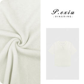 04-3潘依绣丁丁宠粉羊-毛双重领设计感假两件正肩短袖 ZZ0802