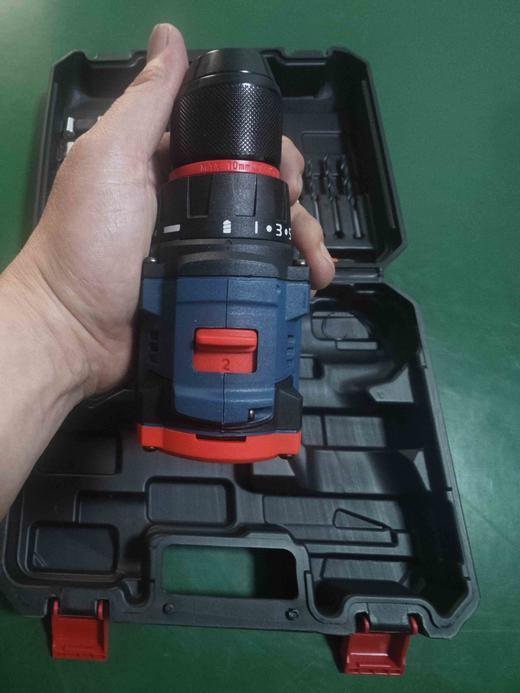 【货号07057】东科款16.8V锂电钻机头带套盒无刷电钻小钢炮电钻双速电钻机头 商品图5