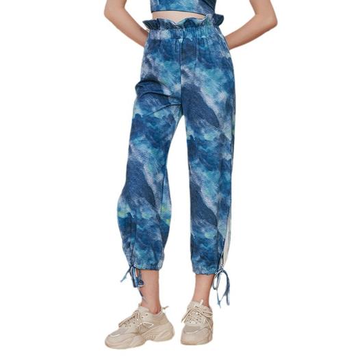 跃牌【洛水之神系列】休闲禅意阔腿裤显瘦宽松高腰薄款瑜伽裤LN36 商品图4